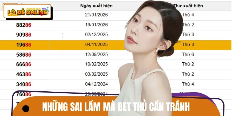 Những sai lầm khiến người chơi lô đề Online dễ trắng tay