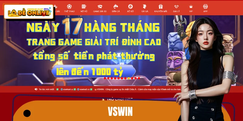 VSWIN - Không Gian Giải Trí Số Hiện Đại, Dễ Dàng Chinh Phục